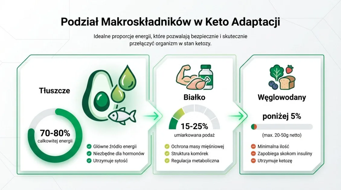 Podział Makroskładników w Keto Adaptacji