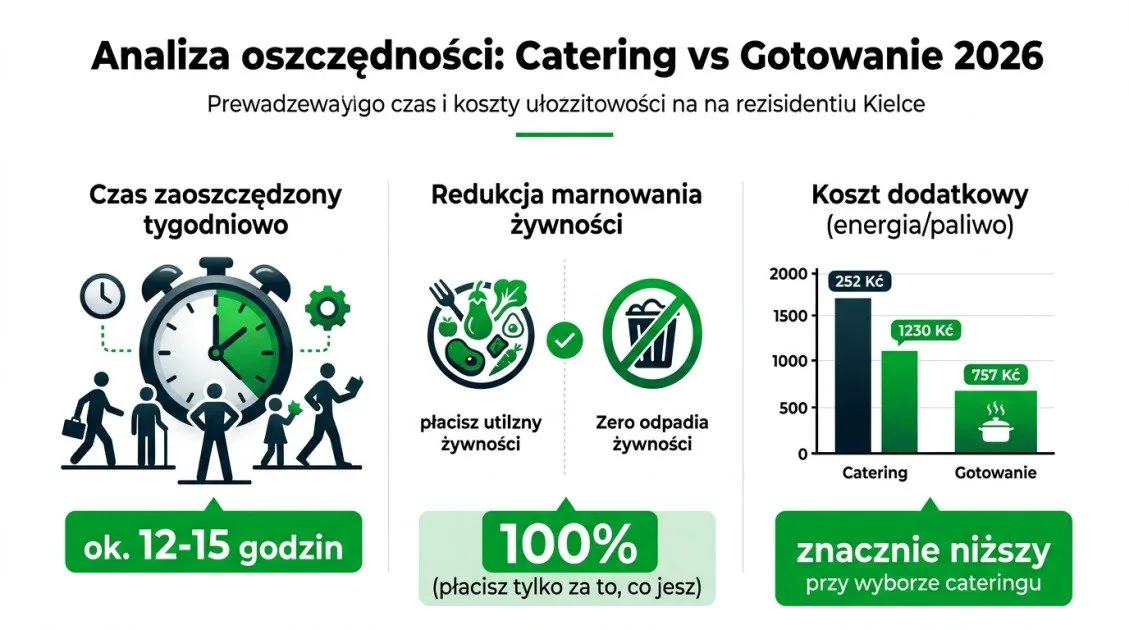 Analiza oszczędności: Catering vs Gotowanie 2026