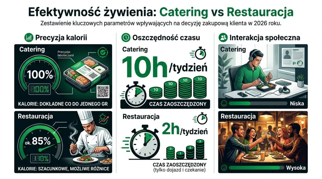 Efektywność żywienia: Catering vs Restauracja