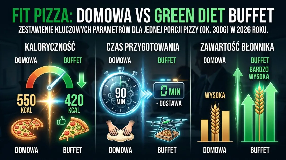 Fit Pizza: Domowa vs Green Diet Buffet