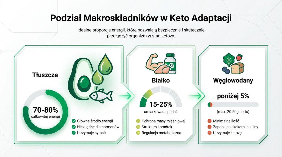Podział Makroskładników w Keto Adaptacji