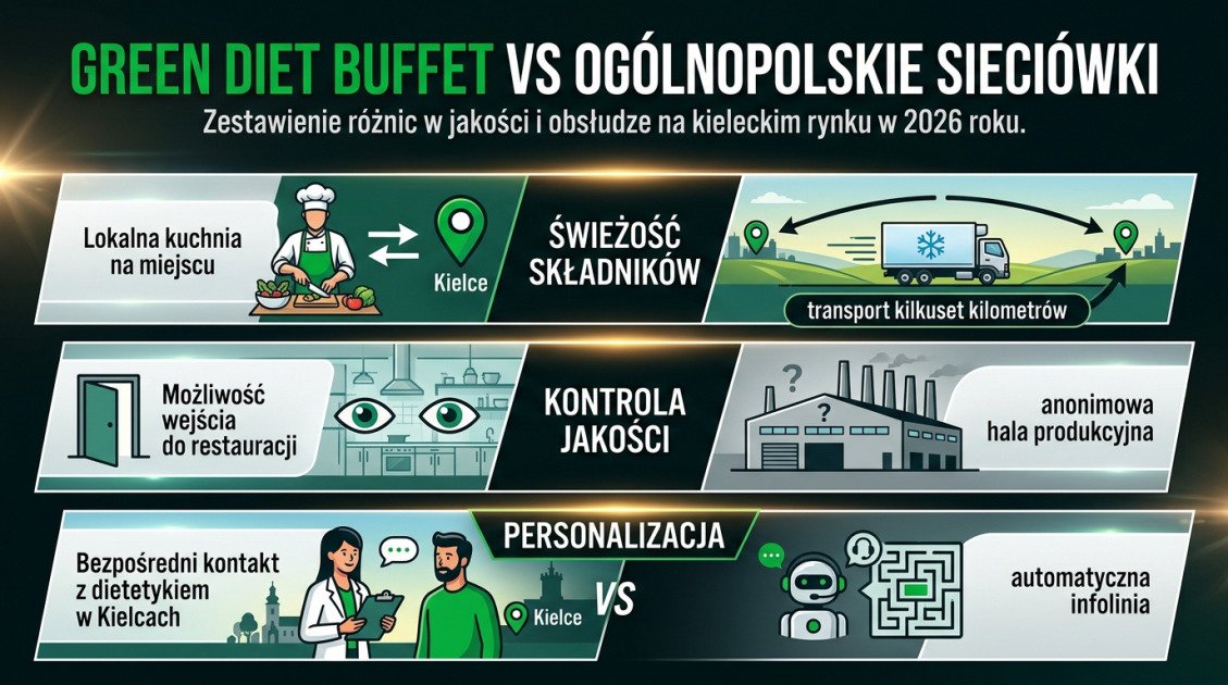 Green Diet Buffet vs Ogólnopolskie Sieciówki