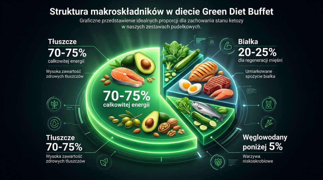 Struktura makroskładników w diecie Green Diet Buffet