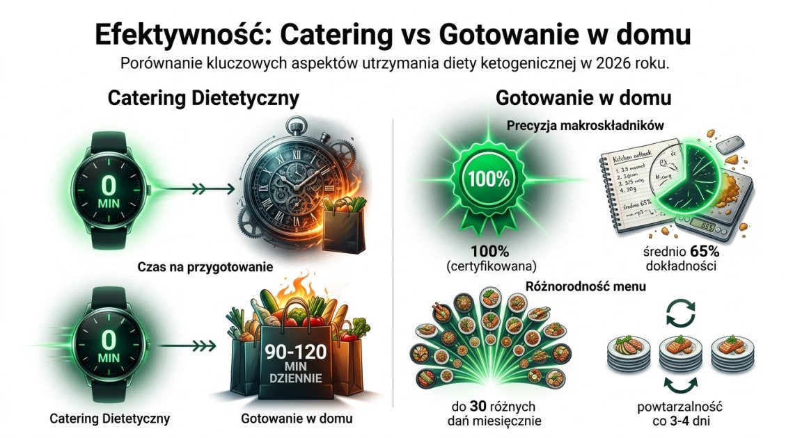 Efektywność: Catering vs Gotowanie w domu