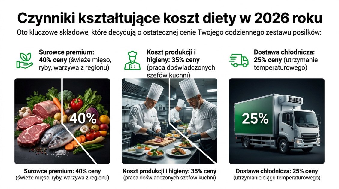 Czynniki kształtujące koszt diety w 2026 roku
