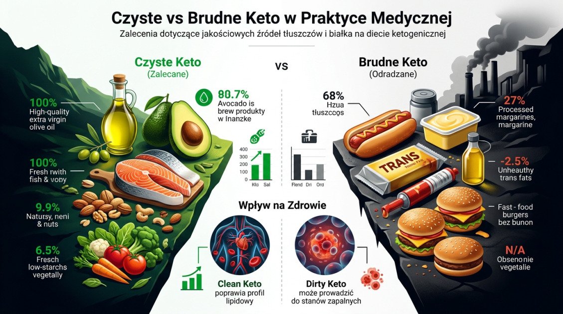 Czyste vs Brudne Keto w Praktyce Medycznej
