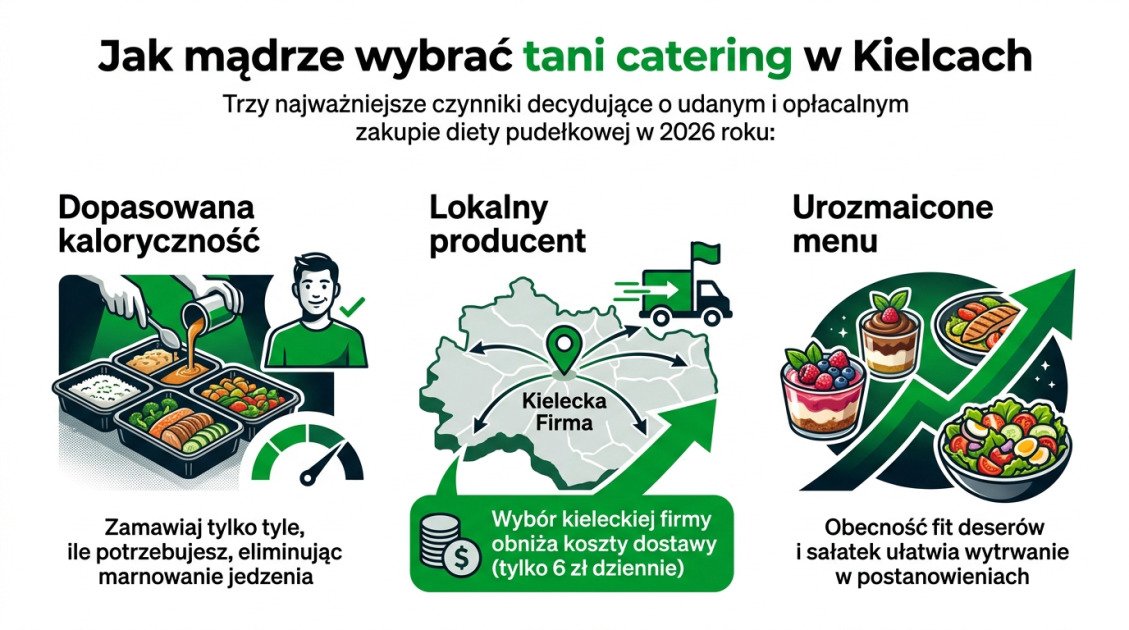 Jak mądrze wybrać tani catering w Kielcach