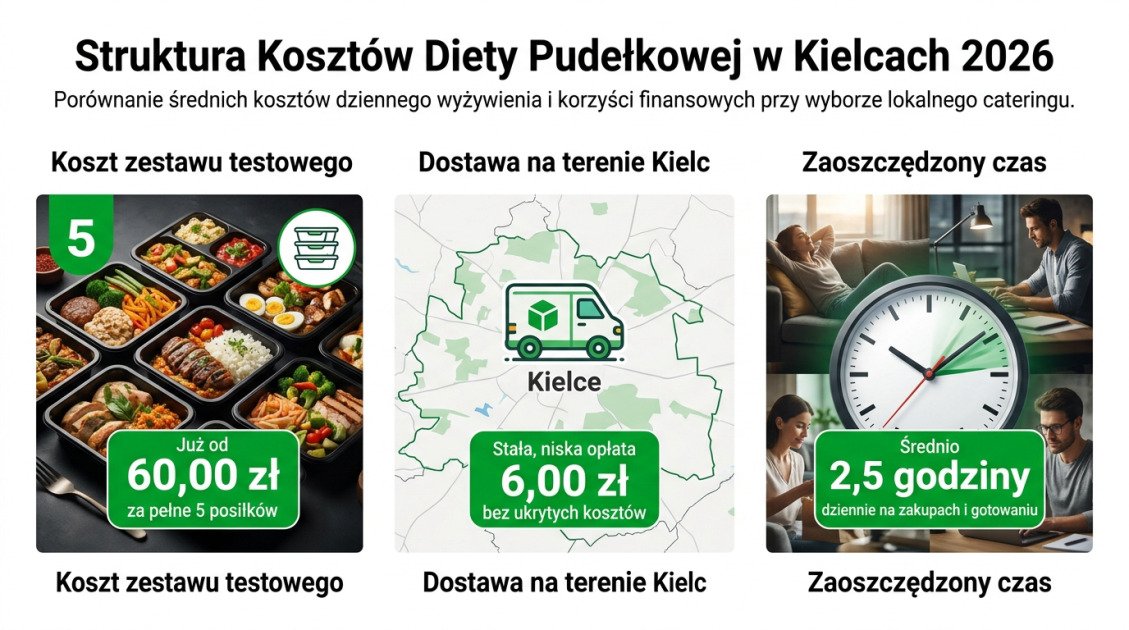 Struktura Kosztów Diety Pudełkowej w Kielcach 2026